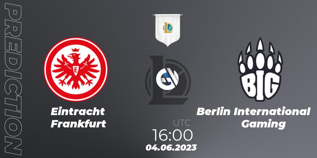 Eintracht Frankfurt - Berlin International Gaming: прогноз. 04.06.2023 at 16:00, LoL, Prime League Summer 2023 - Group Stage