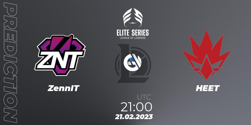 ZennIT - HEET: прогноз. 21.02.23, LoL, Elite Series Spring 2023 - Group Stage