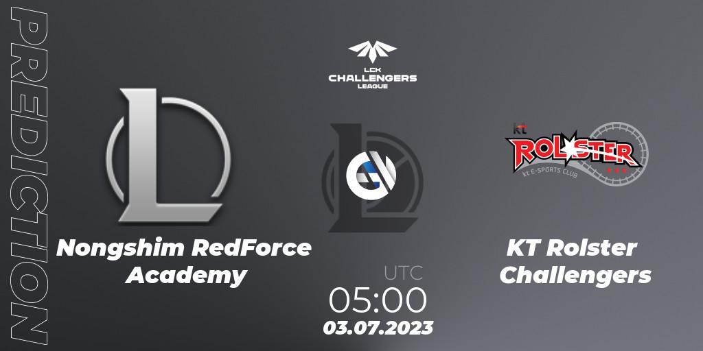 Nongshim RedForce Academy - KT Rolster Challengers: прогноз. 03.07.23, LoL, LCK Challengers League 2023 Summer - Group Stage