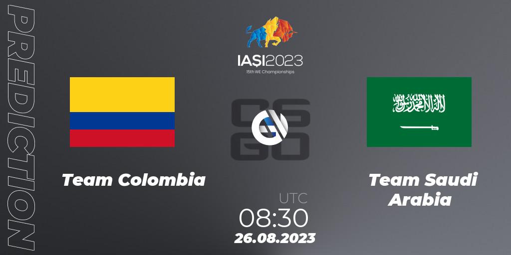 Team Colombia - Team Saudi Arabia: прогноз. 26.08.2023 at 12:30, Counter-Strike (CS2), IESF World Esports Championship 2023