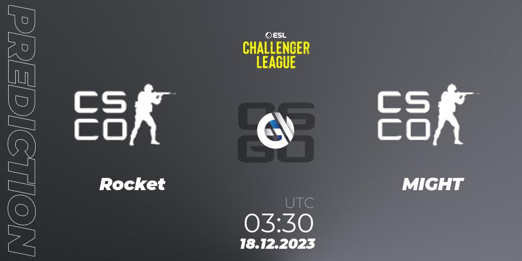 Rocket - MIGHT: прогноз. 18.12.2023 at 03:30, Counter-Strike (CS2), ESL Challenger League Season 46 Relegation: North America