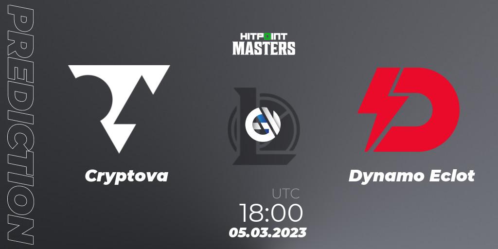 Cryptova - Dynamo Eclot: прогноз. 07.03.2023 at 18:00, LoL, Hitpoint Masters Spring 2023