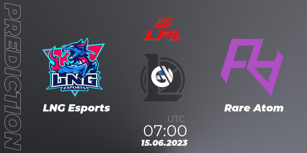 LNG Esports - Rare Atom: прогноз. 15.06.23, LoL, LPL Summer 2023 Regular Season