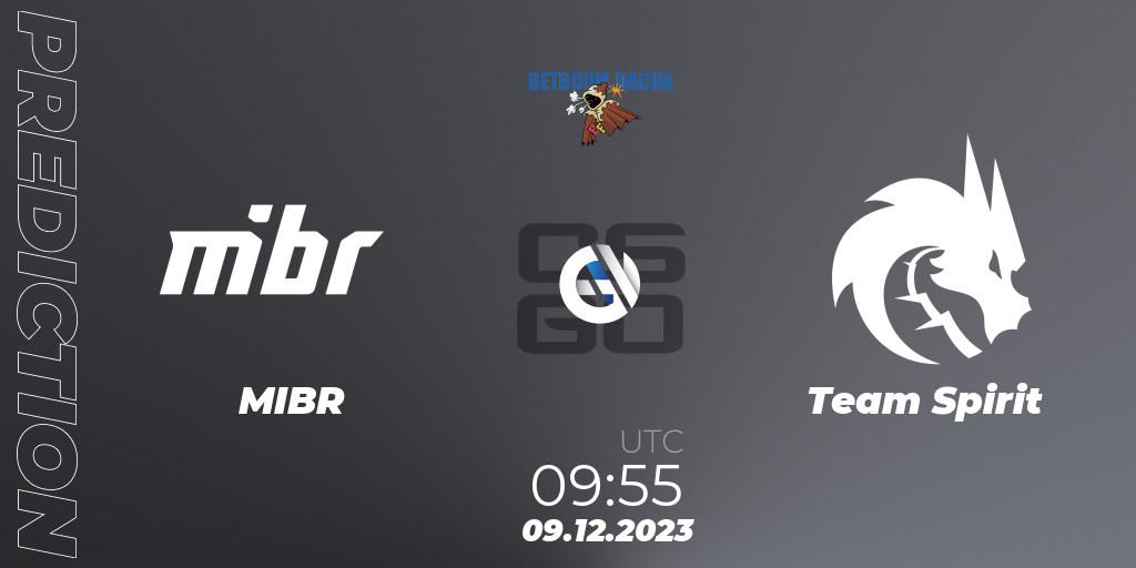 MIBR - Team Spirit: прогноз. 09.12.2023 at 12:55, Counter-Strike (CS2), BetBoom Dacha 2023