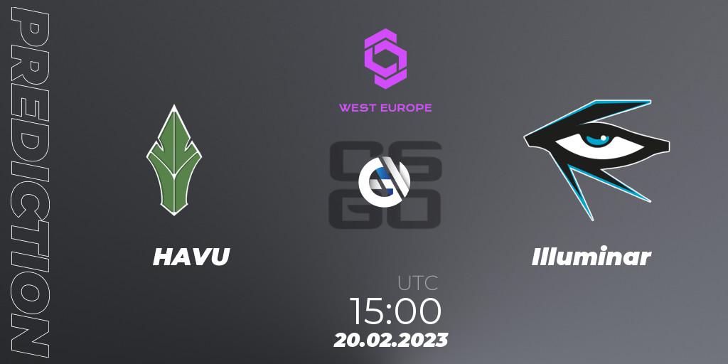 HAVU - Illuminar: прогноз. 20.02.2023 at 16:00, Counter-Strike (CS2), CCT West Europe Series #1