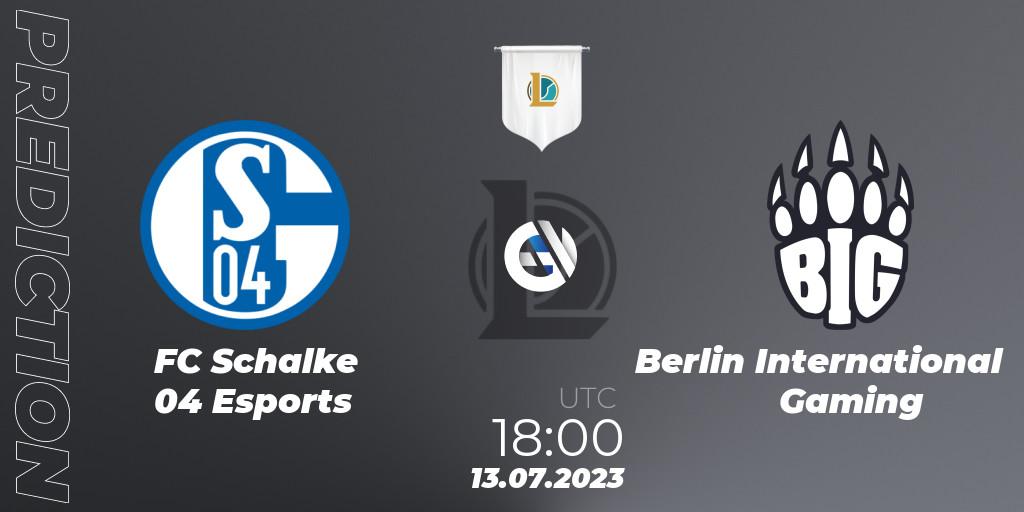 FC Schalke 04 Esports - Berlin International Gaming: прогноз. 13.07.2023 at 18:00, LoL, Prime League Summer 2023 - Group Stage