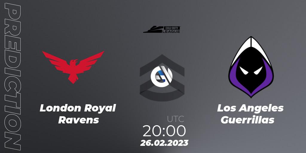 London Royal Ravens - Los Angeles Guerrillas: прогноз. 27.02.2023 at 00:00, Call of Duty, Call of Duty League 2023: Stage 3 Major Qualifiers