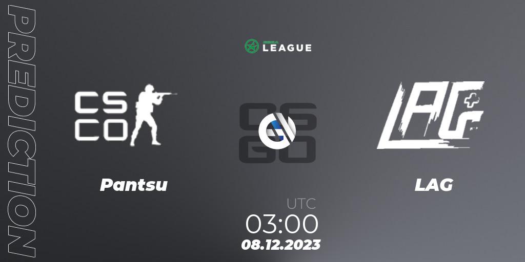 Pantsu - LAG: прогноз. 08.12.2023 at 03:00, Counter-Strike (CS2), ESEA Season 47: Advanced Division - North America