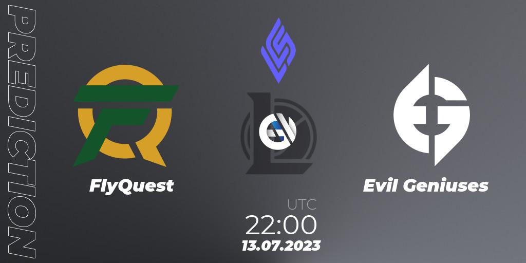 FlyQuest - Evil Geniuses: прогноз. 13.07.23, LoL, LCS Summer 2023 - Group Stage