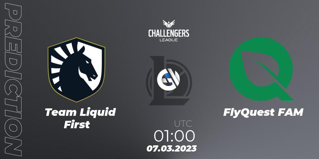 Team Liquid First - FlyQuest FAM: прогноз. 07.03.23, LoL, NACL 2023 Spring - Group Stage