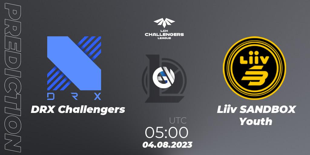 DRX Challengers - Liiv SANDBOX Youth: прогноз. 04.08.23, LoL, LCK Challengers League 2023 Summer - Group Stage