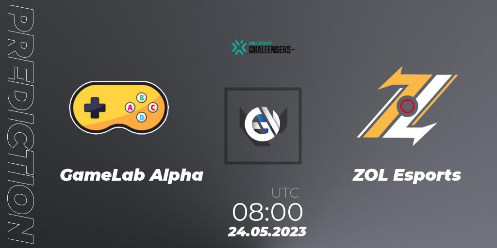 GameLab Alpha - ZOL Esports: прогноз. 24.05.23, VALORANT, VCL Philippines: Split 2 2023 Playoffs