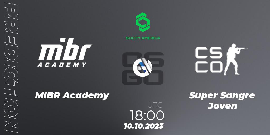 MIBR Academy - Super Sangre Joven: прогноз. 10.10.23, CS2 (CS:GO), CCT South America Series #12