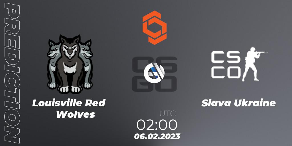 Louisville Red Wolves - Slava Ukraine: прогноз. 06.02.23, CS2 (CS:GO), CCT North America Series #3