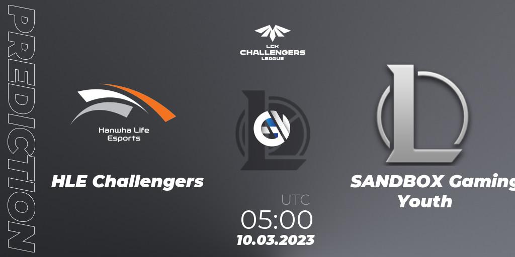 Hanwha Life Challengers - SANDBOX Gaming Youth: прогноз. 10.03.2023 at 05:00, LoL, LCK Challengers League 2023 Spring