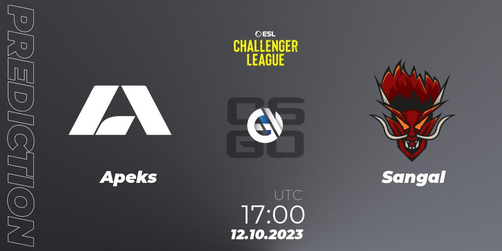 Apeks - Sangal: прогноз. 25.10.23, CS2 (CS:GO), ESL Challenger League Season 46: Europe