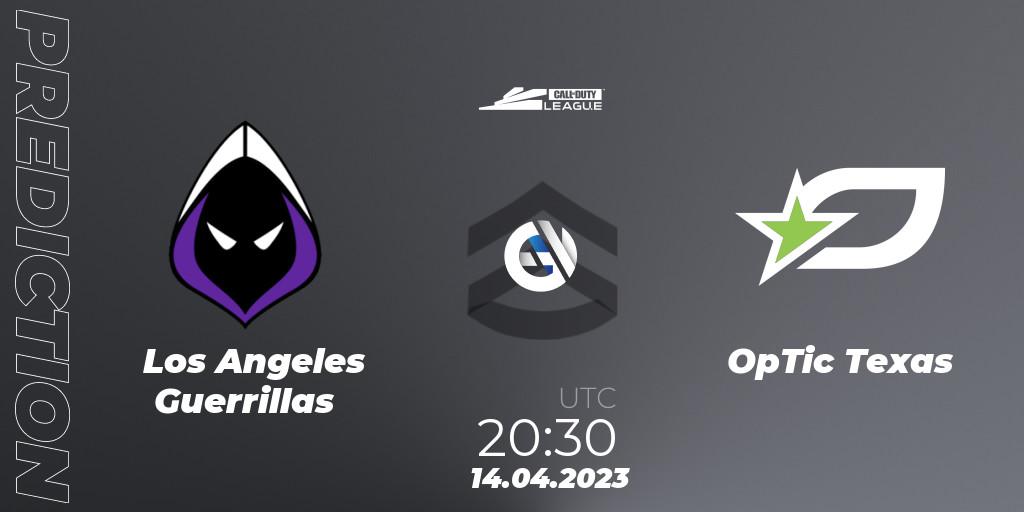 Los Angeles Guerrillas - OpTic Texas: прогноз. 14.04.2023 at 20:30, Call of Duty, Call of Duty League 2023: Stage 4 Major Qualifiers