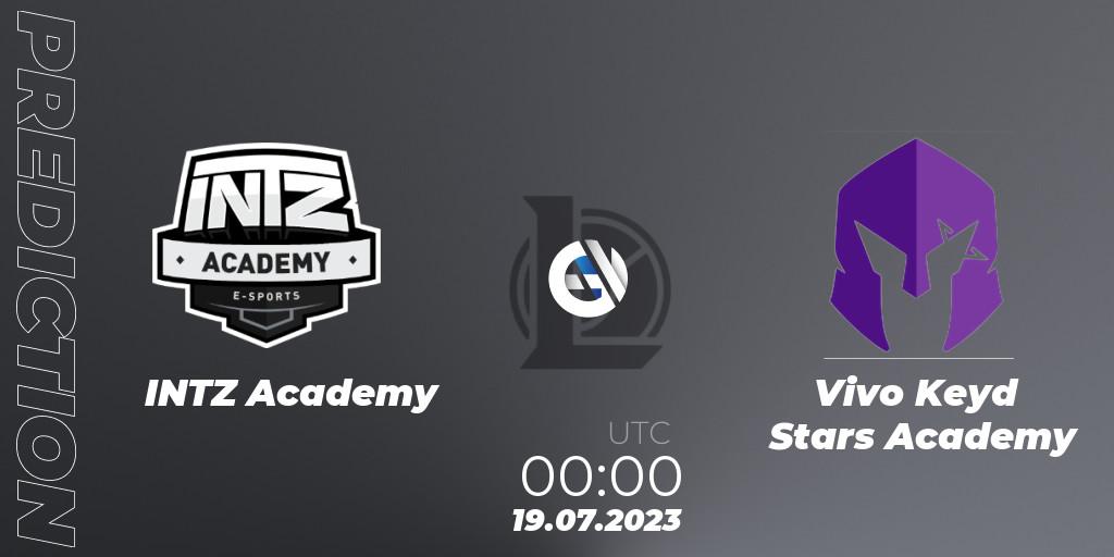 INTZ Academy - Vivo Keyd Stars Academy: прогноз. 19.07.2023 at 00:00, LoL, CBLOL Academy Split 2 2023 - Group Stage