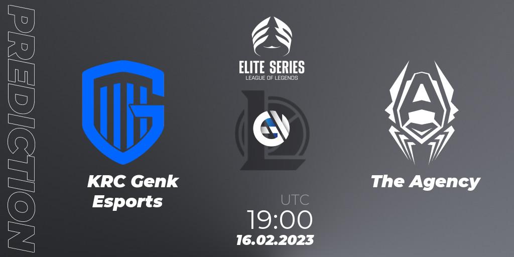 KRC Genk Esports - The Agency: прогноз. 16.02.2023 at 19:00, LoL, Elite Series Spring 2023 - Group Stage