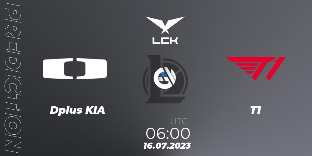 Dplus KIA - T1: прогноз. 16.07.2023 at 06:00, LoL, LCK Summer 2023 Regular Season