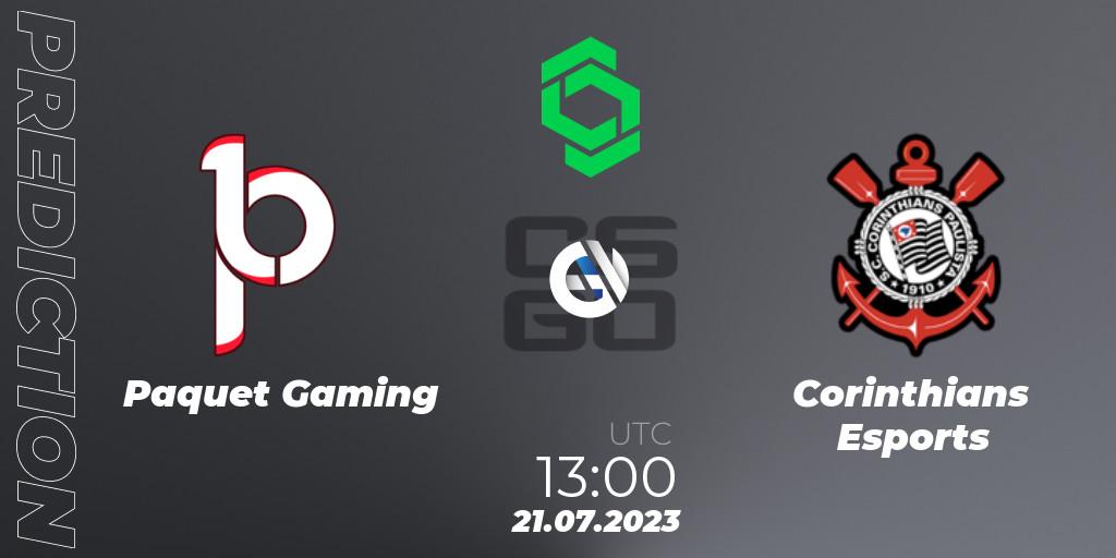 Paquetá Gaming - Corinthians Esports: прогноз. 21.07.2023 at 13:00, Counter-Strike (CS2), CCT South America Series #8