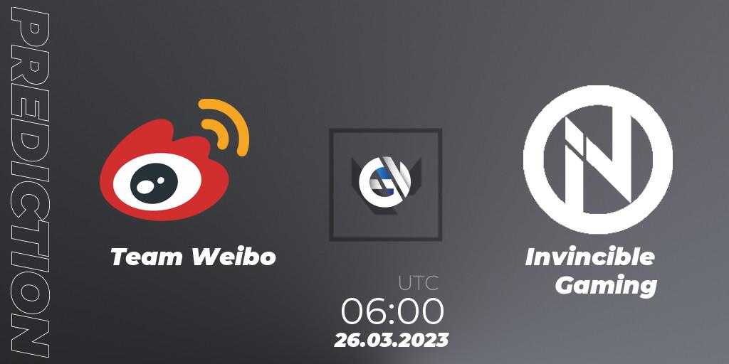 Team Weibo - Invincible Gaming: прогноз. 26.03.23, VALORANT, FGC Valorant Invitational 2023: Act 1