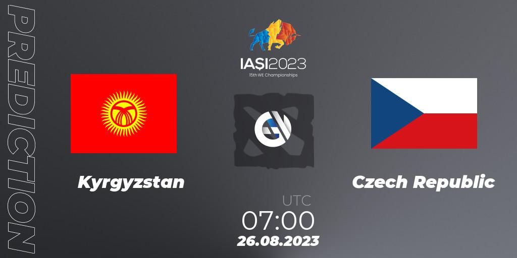 Kyrgyzstan - Czech Republic: прогноз. 26.08.2023 at 11:00, Dota 2, IESF World Championship 2023