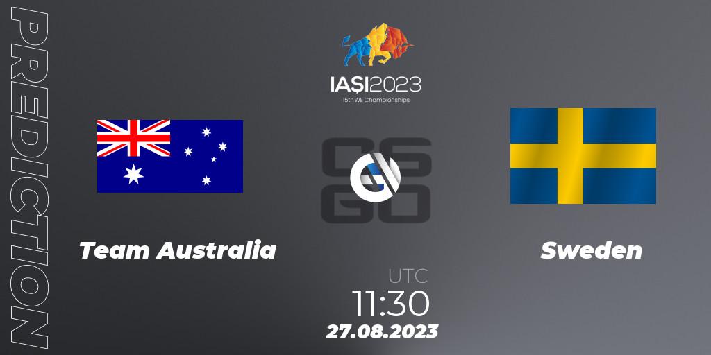 Team Australia - Sweden: прогноз. 27.08.23, CS2 (CS:GO), IESF World Esports Championship 2023