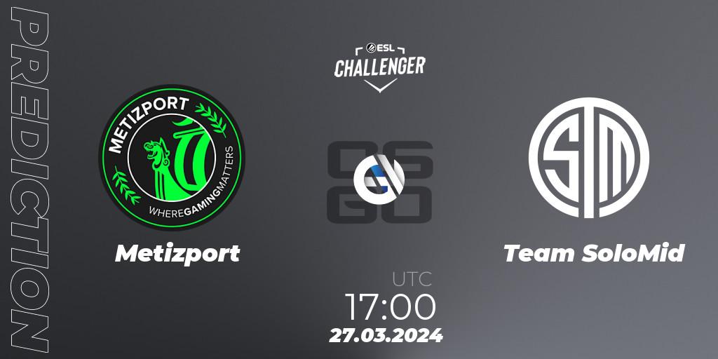 Metizport - Team SoloMid: прогноз. 27.03.2024 at 17:00, Counter-Strike (CS2), ESL Challenger #57: European Open Qualifier