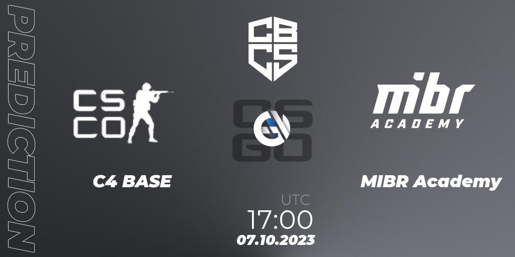 C4 BASE - MIBR Academy: прогноз. 07.10.2023 at 17:00, Counter-Strike (CS2), CBCS 2023 Season 3: Open Qualifier #1