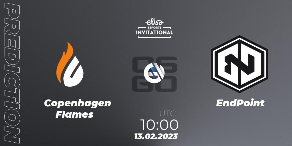 Copenhagen Flames - EndPoint: прогноз. 13.02.23, CS2 (CS:GO), Elisa Invitational Winter 2023