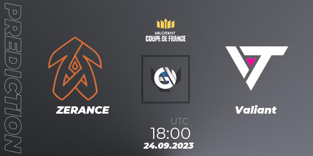 ZERANCE - Valiant: прогноз. 24.09.23, VALORANT, VCL France: Revolution - Coupe De France 2023