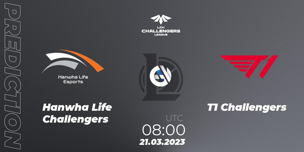Hanwha Life Challengers - T1 Challengers: прогноз. 21.03.2023 at 08:00, LoL, LCK Challengers League 2023 Spring
