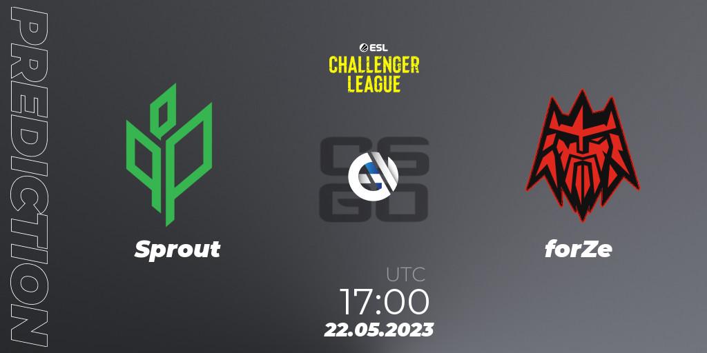 Sprout - forZe: прогноз. 22.05.2023 at 17:00, Counter-Strike (CS2), ESL Challenger League Season 45: Europe