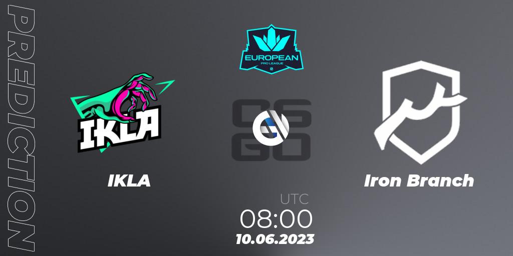 IKLA - Iron Branch: прогноз. 10.06.2023 at 08:00, Counter-Strike (CS2), European Pro League Season 8