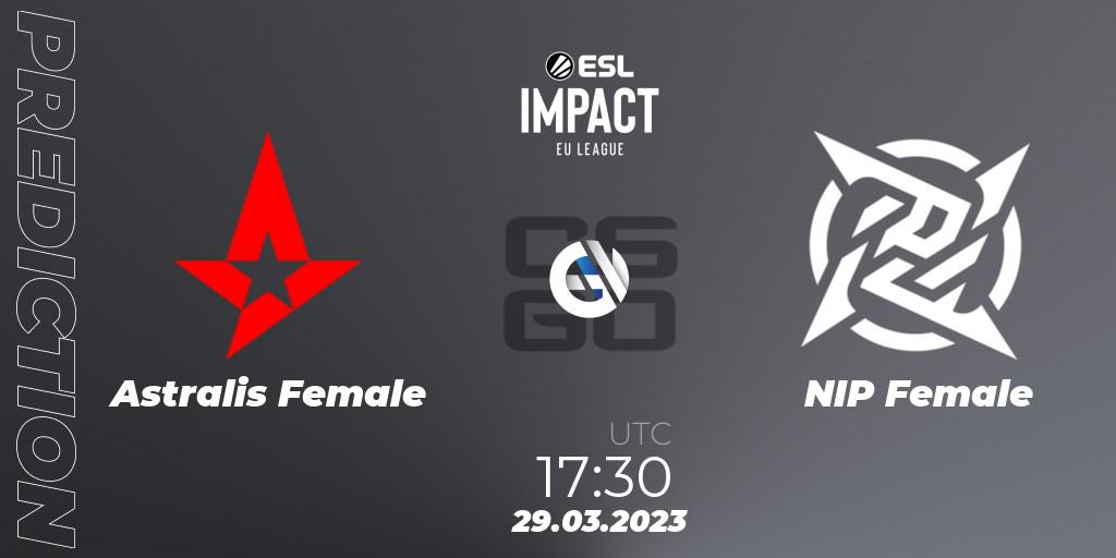 Astralis Female - NIP Female: прогноз. 29.03.23, CS2 (CS:GO), ESL Impact League Season 3: European Division