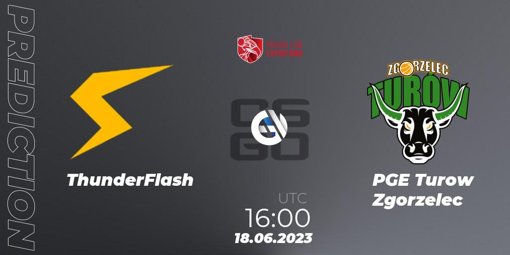 ThunderFlash - PGE Turow Zgorzelec: прогноз. 18.06.2023 at 16:10, Counter-Strike (CS2), Polish Esports League 2023 Split 2