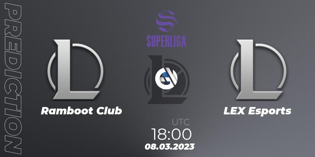 Ramboot Club - LEX Esports: прогноз. 08.03.23, LoL, LVP Superliga 2nd Division Spring 2023 - Group Stage