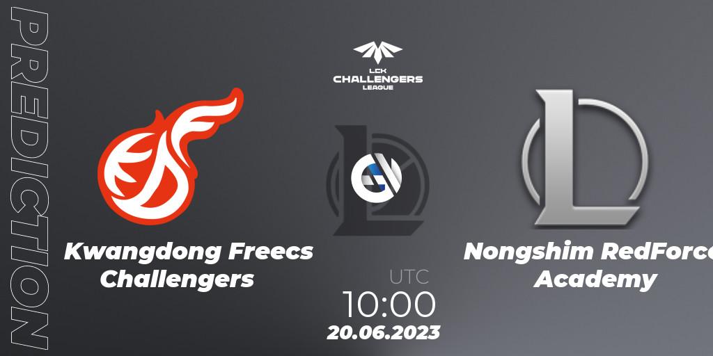 Kwangdong Freecs Challengers - Nongshim RedForce Academy: прогноз. 20.06.23, LoL, LCK Challengers League 2023 Summer - Group Stage