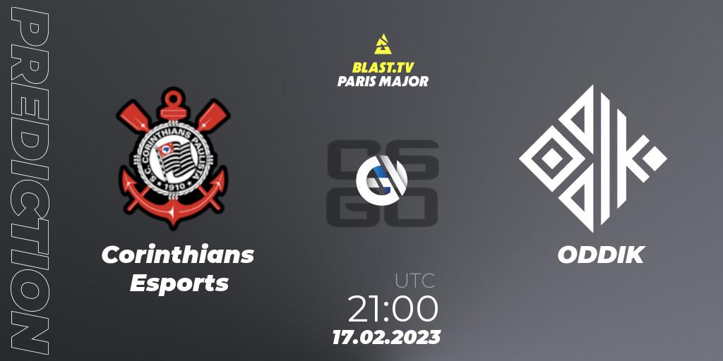 Corinthians Esports - ODDIK: прогноз. 17.02.2023 at 21:00, Counter-Strike (CS2), BLAST.tv Paris Major 2023 South America RMR Closed Qualifier