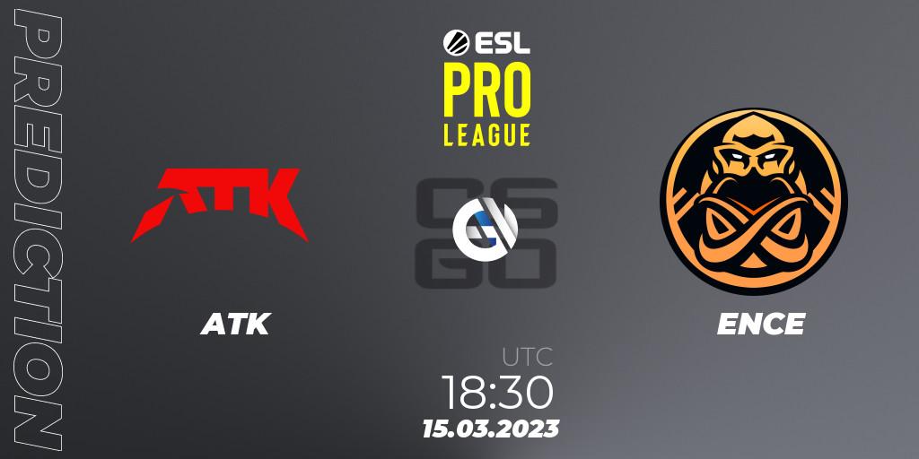 ATK - ENCE: прогноз. 15.03.2023 at 19:30, Counter-Strike (CS2), ESL Pro League Season 17