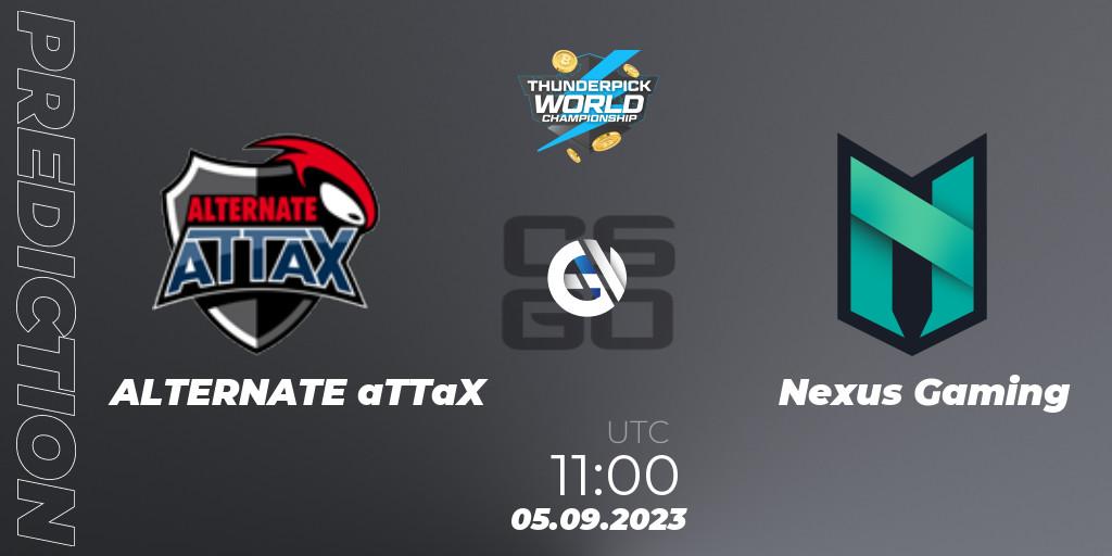 ALTERNATE aTTaX - Nexus Gaming: прогноз. 05.09.2023 at 11:00, Counter-Strike (CS2), Thunderpick World Championship 2023: European Series #2