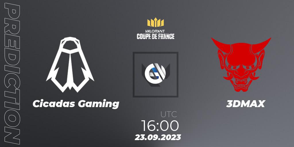 Cicadas Gaming - 3DMAX: прогноз. 23.09.23, VALORANT, VCL France: Revolution - Coupe De France 2023