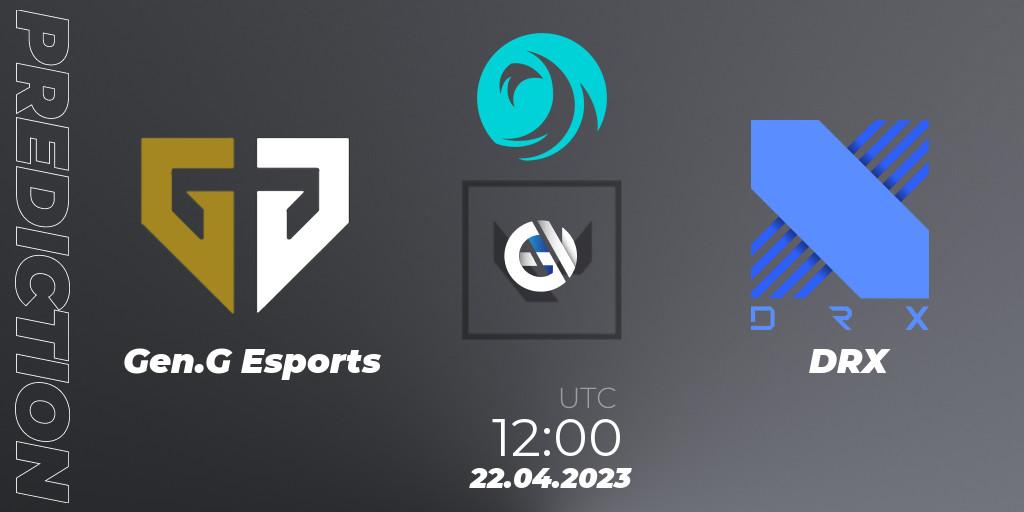 Gen.G Esports - DRX: прогноз. 22.04.2023 at 11:00, VALORANT, VCT 2023: Pacific League