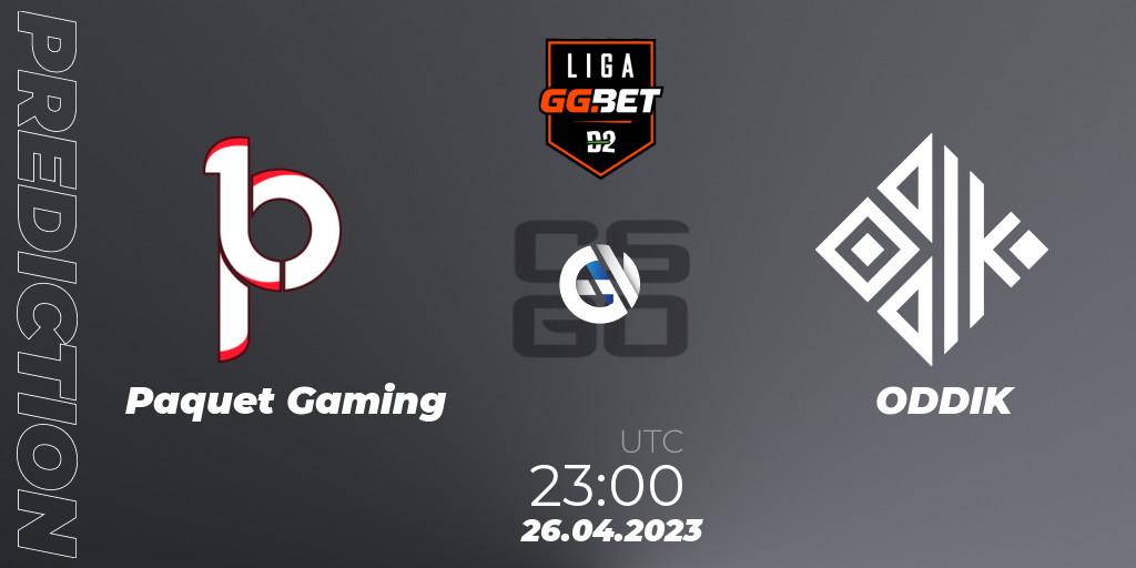 Paquetá Gaming - ODDIK: прогноз. 26.04.2023 at 23:30, Counter-Strike (CS2), Dust2 Brasil Liga Season 1