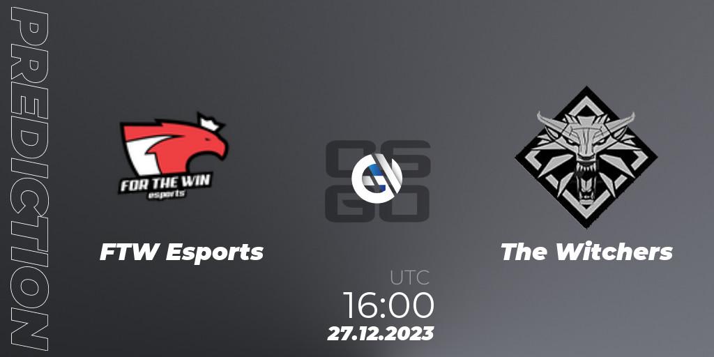 FTW Esports - The Witchers: прогноз. 27.12.2023 at 16:50, Counter-Strike (CS2), Betswap Winter Cup 2023