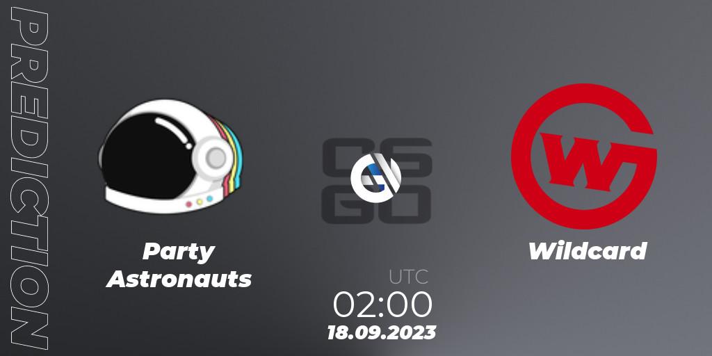 Party Astronauts - Wildcard: прогноз. 18.09.2023 at 02:05, Counter-Strike (CS2), ESEA Cash Cup: North America - Summer 2023 #1