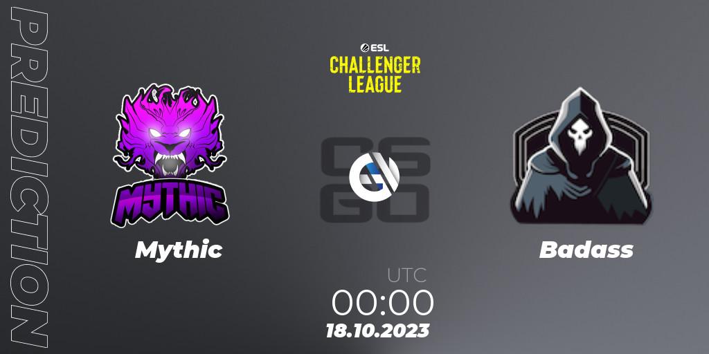 Mythic - Badass: прогноз. 18.10.2023 at 00:10, Counter-Strike (CS2), ESL Challenger League Season 46: North America