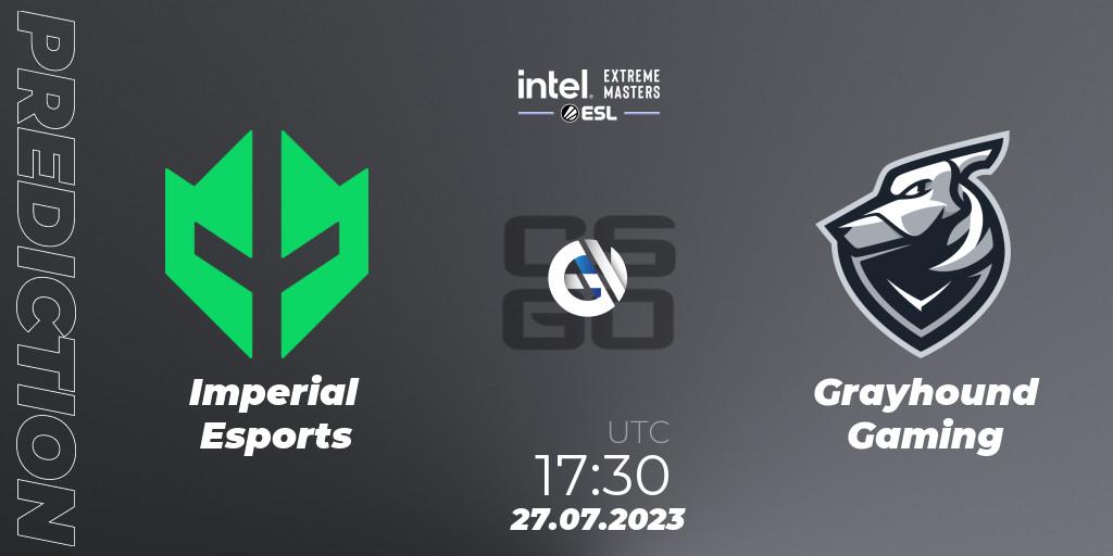 Imperial Esports - Grayhound Gaming: прогноз. 27.07.2023 at 14:00, Counter-Strike (CS2), IEM Cologne 2023 - Play-In