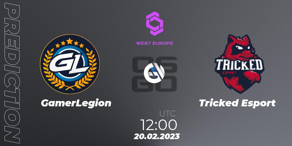 GamerLegion - Tricked Esport: прогноз. 20.02.2023 at 12:00, Counter-Strike (CS2), CCT West Europe Series #1
